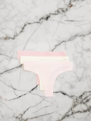 Sinsay - Majtki 3 pack - różowy