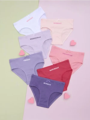 Sinsay - Majtki 7 pack - wielobarwny