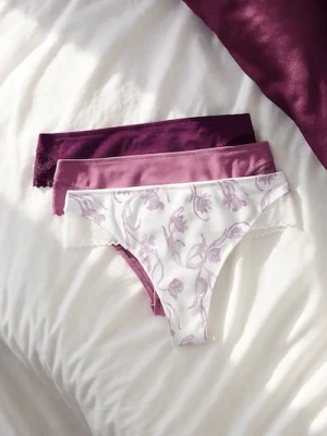 Sinsay - Majtki brazilian 3 pack - wielobarwny