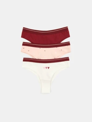 Sinsay - Majtki brazilian 3 pack - wielobarwny