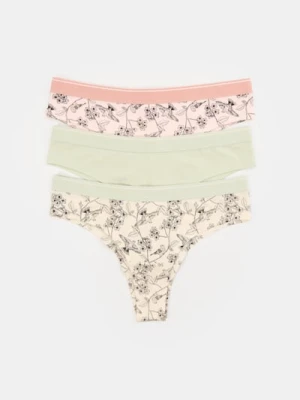 Sinsay - Majtki brazilian 3 pack - wielobarwny