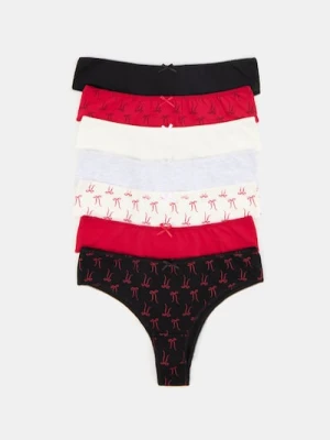 Sinsay - Majtki brazilian 7 pack - wielobarwny