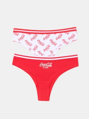 Sinsay - Majtki brazyliany 2 pack Coca-Cola - wielobarwny