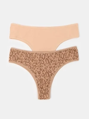 Sinsay - Majtki brazyliany 2 pack - wielobarwny