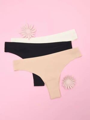 Sinsay - Majtki brazyliany 3 pack - wielobarwny