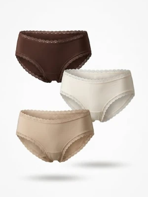 Sinsay - Majtki brazyliany 3 pack - wielobarwny