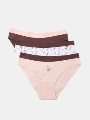 Sinsay - Majtki figi 3 pack - wielobarwny