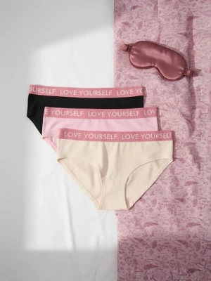 Sinsay - Majtki figi 3 pack - wielobarwny