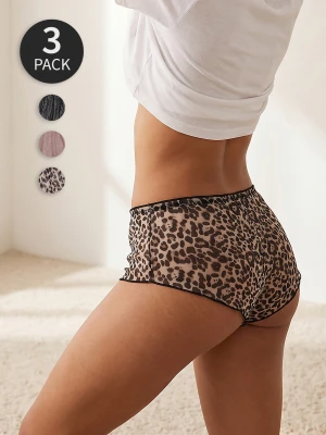 Sinsay - Majtki figi 3 pack - wielobarwny