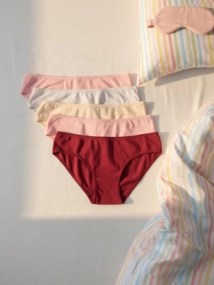 Sinsay - Majtki figi 5 pack - wielobarwny