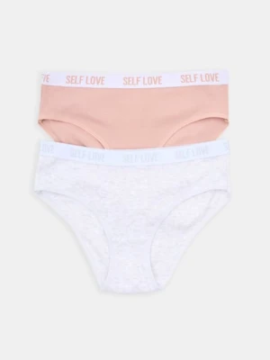 Sinsay - Majtki hipster 2 pack - wielobarwny