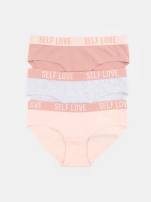 Sinsay - Majtki hipster 3 pack - wielobarwny