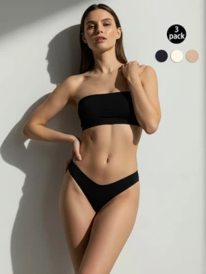 Sinsay - Majtki stringi 3 pack - wielobarwny