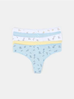 Sinsay - Majtki stringi 5 pack - wielobarwny