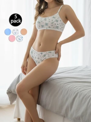 Sinsay - Majtki stringi 5 pack - wielobarwny