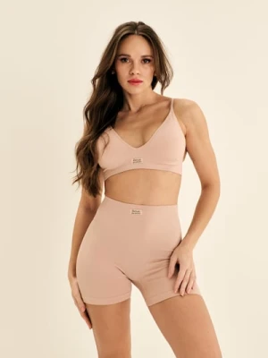 Sinsay - Majtki szorty w prążek - różowy