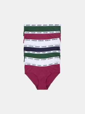 Sinsay - Majtki typu figi 7 pack - wielobarwny