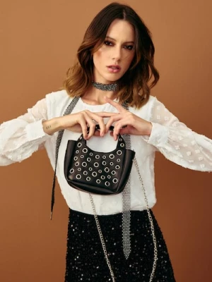 Sinsay - Mała torebka na łańcuszku - czarny