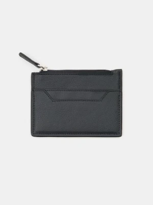 Sinsay - Mały portfel na karty z imitacji skóry - czarny