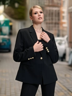 Zdjęcie produktu Sinsay - Marynarka jednorzędowa - czarny