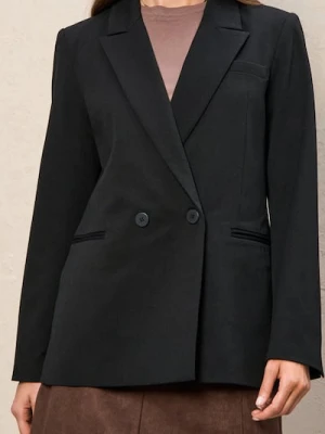 Sinsay - Marynarka z domieszką wiskozy - czarny