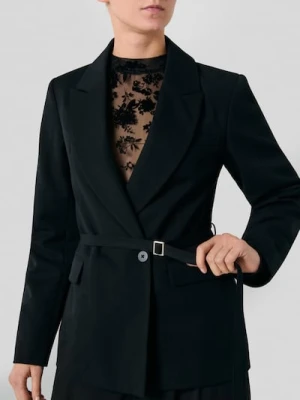 Sinsay - Marynarka z domieszką wiskozy - czarny