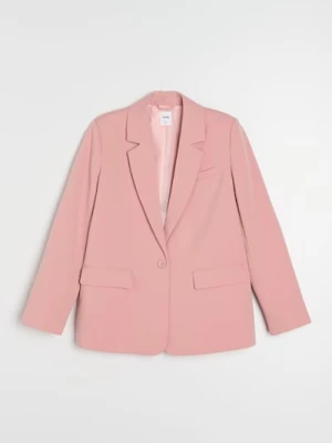 Sinsay - Marynarka z domieszką wiskozy - różowy