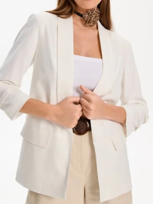 Sinsay - Marynarka z wiskozą - kremowy