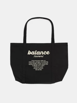 Sinsay - Materiałowa torba shopper z napisem - czarny