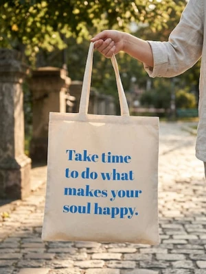 Sinsay - Materiałowa torba shopper z napisem - kremowy