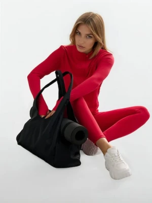 Sinsay - Materiałowa torba z paskiem na matę do ćwiczeń - czarny