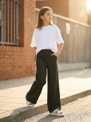 Sinsay - Melanżowe jeansy wide leg - szary