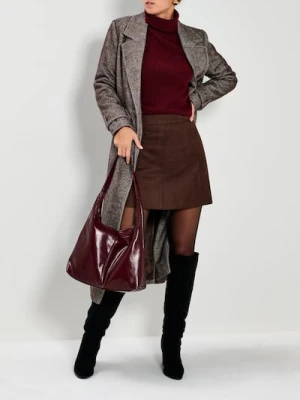 Sinsay - Melanżowy golf - bordowy