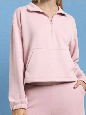 Sinsay - Miękka bluza z domieszką wiskozy - różowy