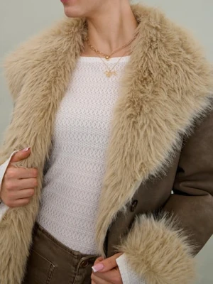 Sinsay - Naszyjnik z zawieszką psa - złoty