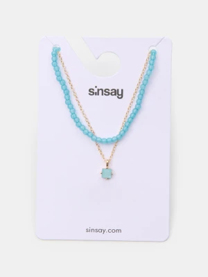 Sinsay - Naszyjniki 2 pack - wielobarwny