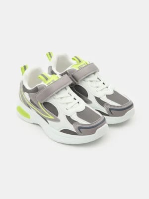 Sinsay - Neonowe sneakersy ze świecącą podeszwą LED - szary