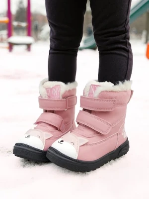 Sinsay - Ocieplane botki z elementami 3D - fioletowy