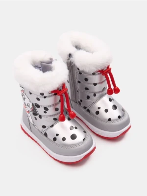 Sinsay - Ocieplane śniegowce z elastycznym ściągaczem 101 Dalmatians - srebrny