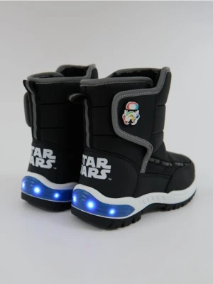 Sinsay - Ocieplane śniegowce ze świecącą podeszwą Star Wars - czarny
