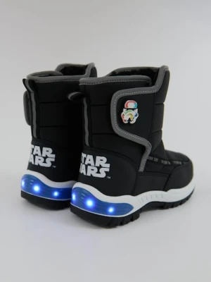Sinsay - Ocieplane śniegowce ze świecącą podeszwą Star Wars - czarny