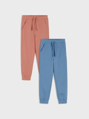 Sinsay - Ocieplane spodnie dresowe loose jogger 2 pack - wielobarwny