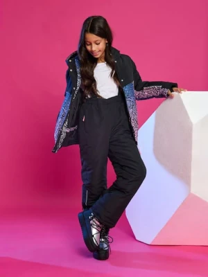 Sinsay - Ocieplane spodnie na szelkach - czarny