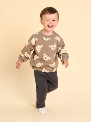 Sinsay - Ocieplany komplet bawełniany: bluza i spodnie - wielobarwny