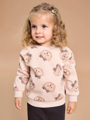 Sinsay - Ocieplany komplet: bluza i spodnie - różowy