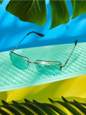 Sinsay - Okulary przeciwsłoneczne - błękitny