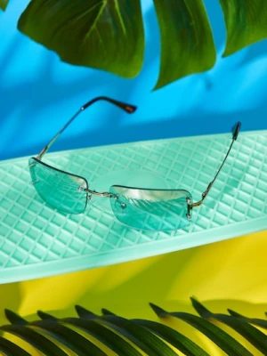 Sinsay - Okulary przeciwsłoneczne - błękitny