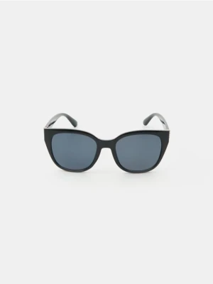 Sinsay - Okulary przeciwsłoneczne kocie oczy - czarny