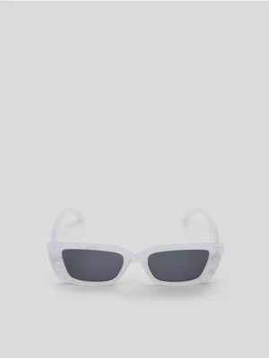 Sinsay - Okulary przeciwsłoneczne - kremowy