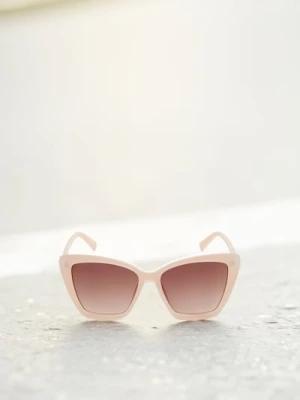 Sinsay - Okulary przeciwsłoneczne - kremowy